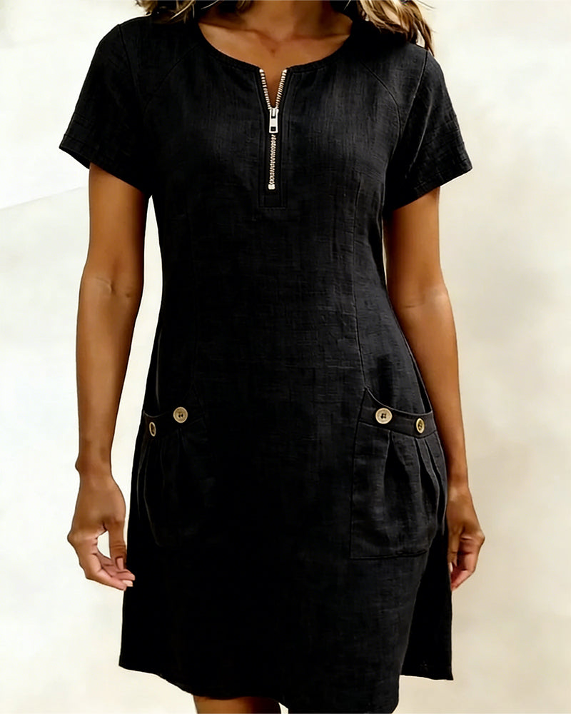 Lina Dress — Natural Elegance for Everyday Wear