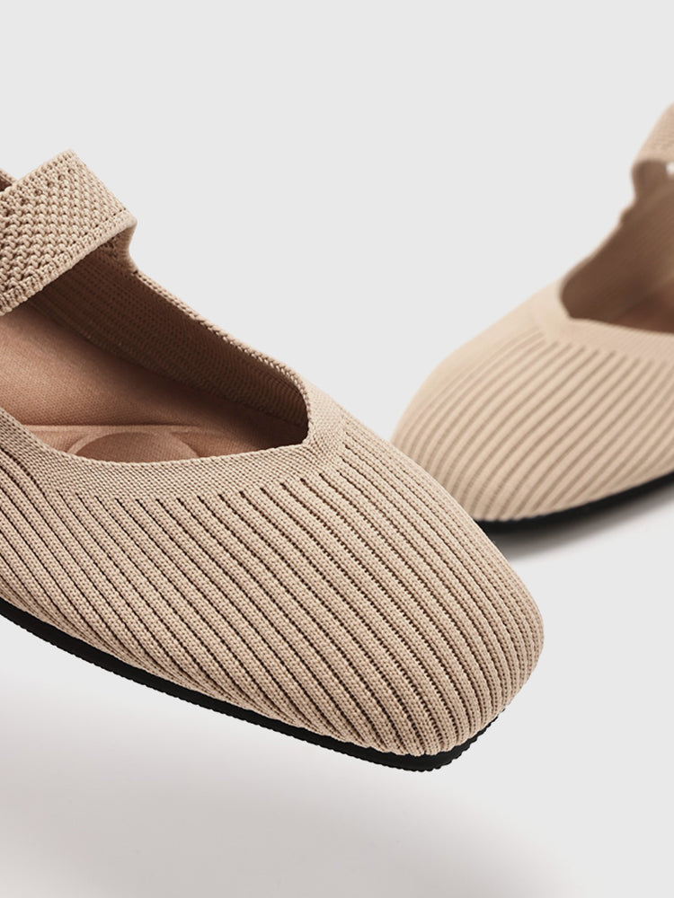 Mary-Jane Flats Toe