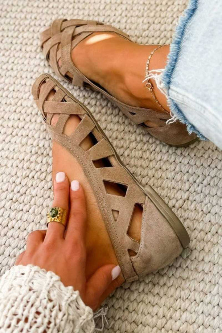 Lily | Open-Toe Flat Sandals