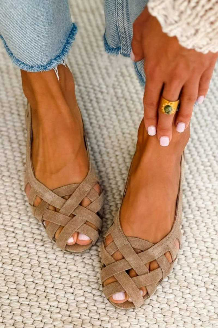 Lily | Open-Toe Flat Sandals