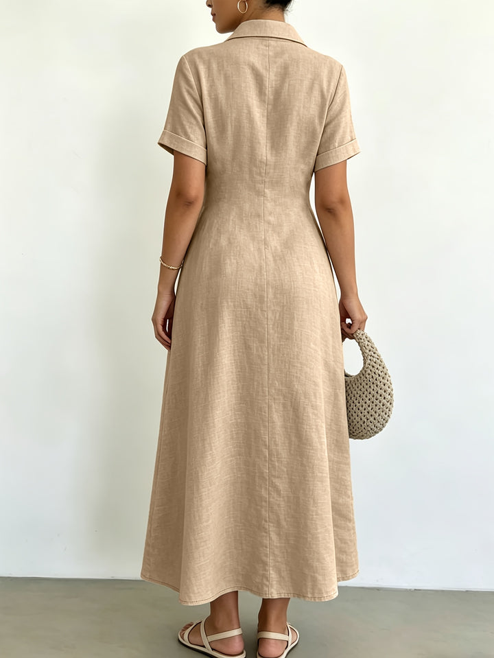 Elena | Collared A-Line Dress