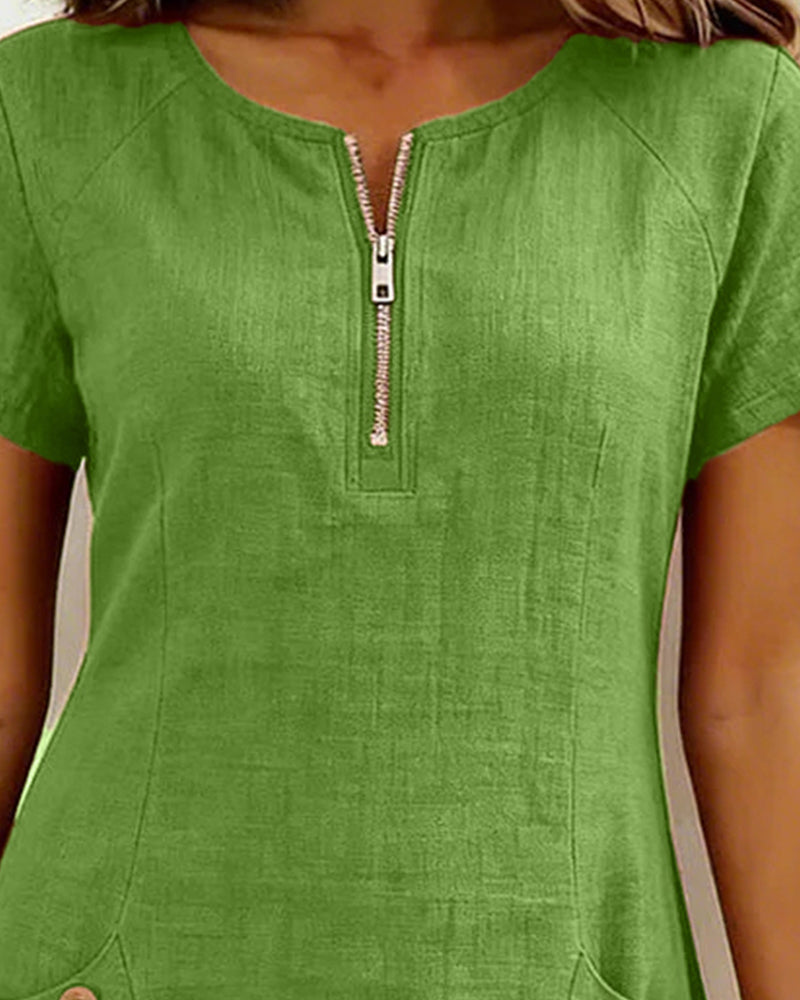 Lina Dress — Natural Elegance for Everyday Wear