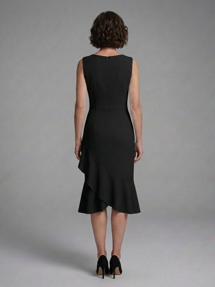 Cosima | Sleeveless Midi Dress with Wrap Detail