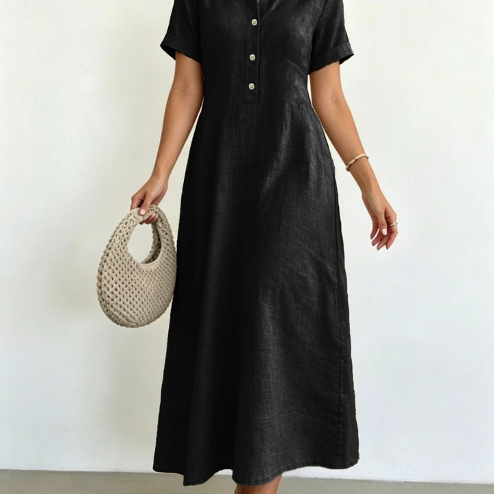 Elena | Collared A-Line Dress