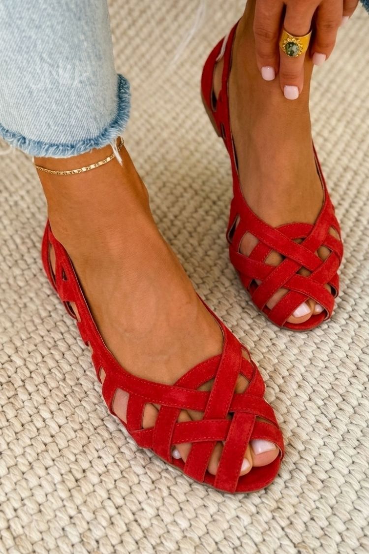 Lily | Open-Toe Flat Sandals