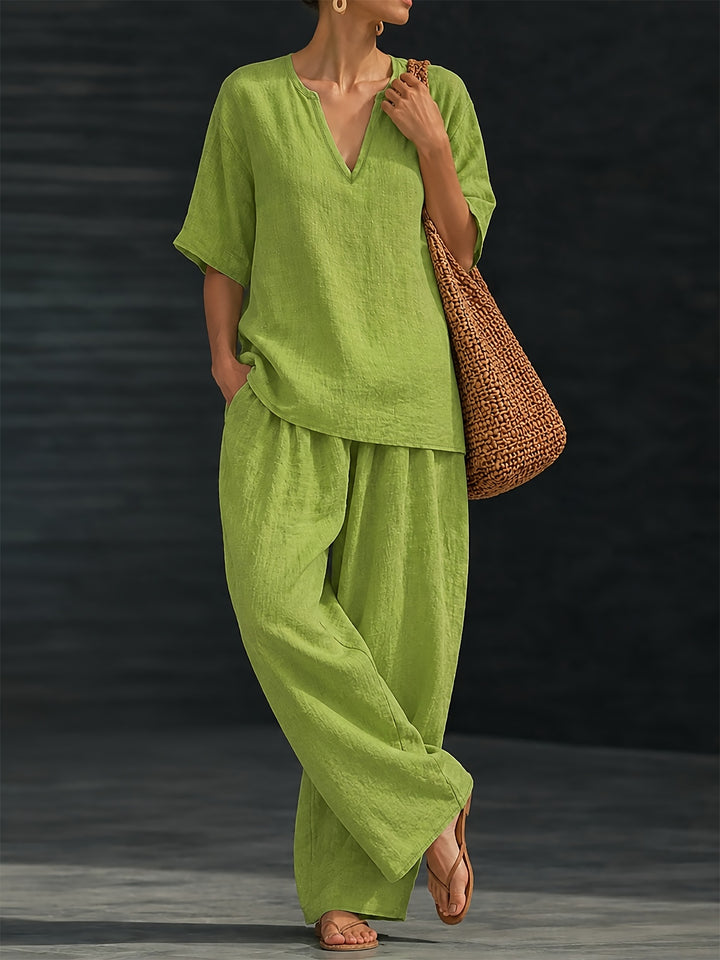Meadow | Relaxed V-Neck Set