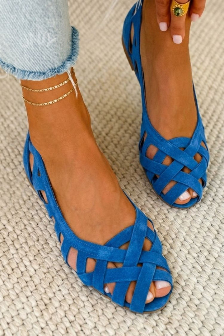 Lily | Open-Toe Flat Sandals