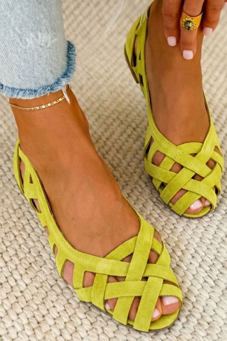 Lily | Open-Toe Flat Sandals
