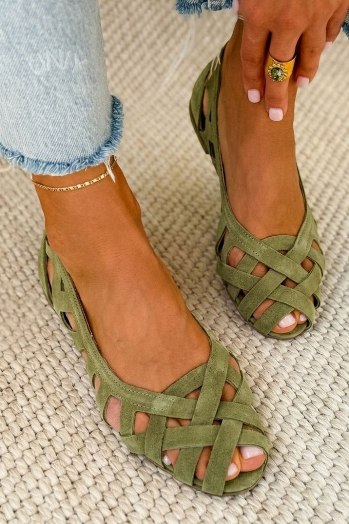 Lily | Open-Toe Flat Sandals
