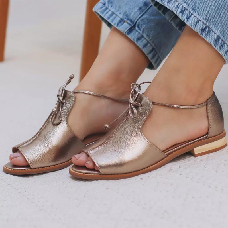Olive | Leather Summer Sandals