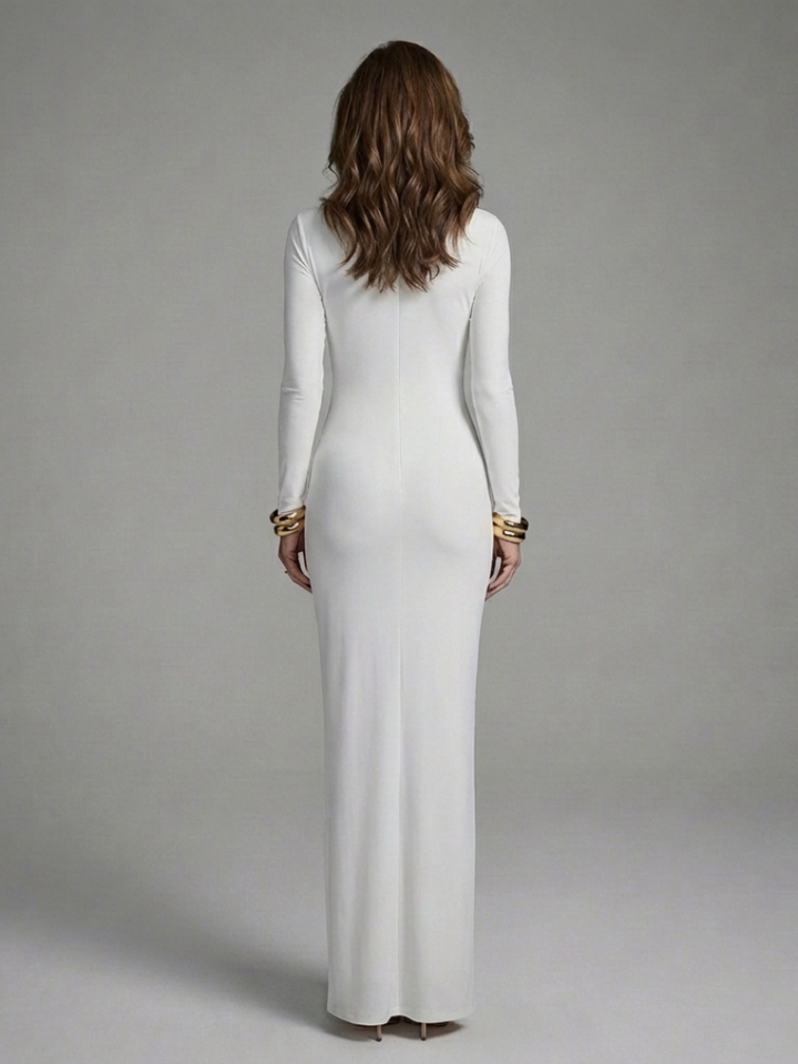 Jessamine | Maxi Dress with High Neck and Long Sleeves