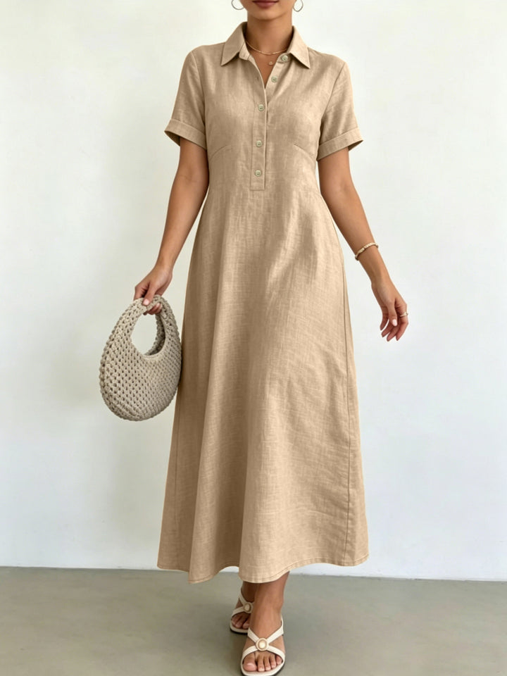 Elena | Collared A-Line Dress