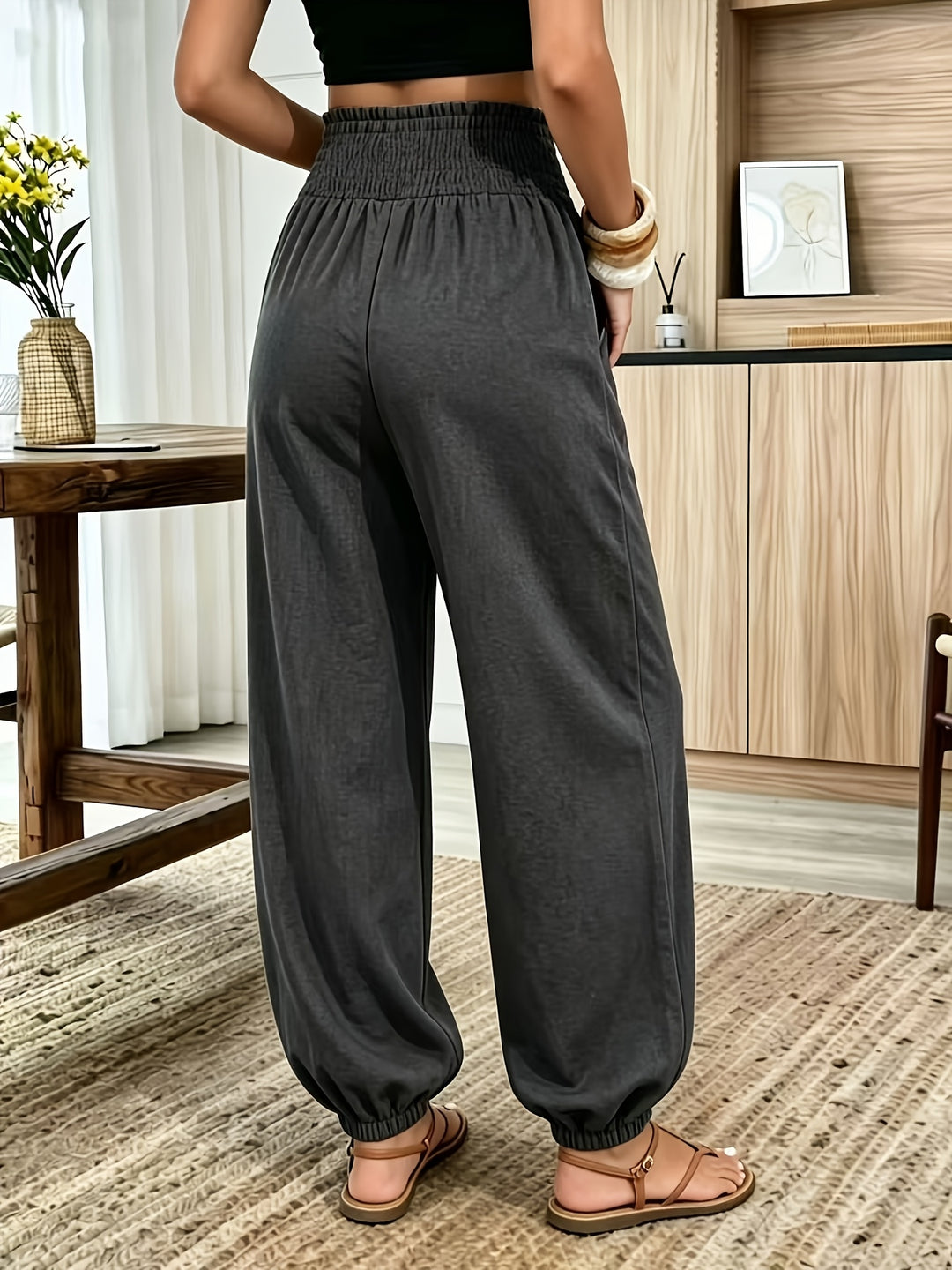 Maya | Smocked Lantern Pants
