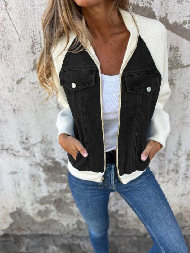 Emily | Stylish casual jacket with zip and V neck