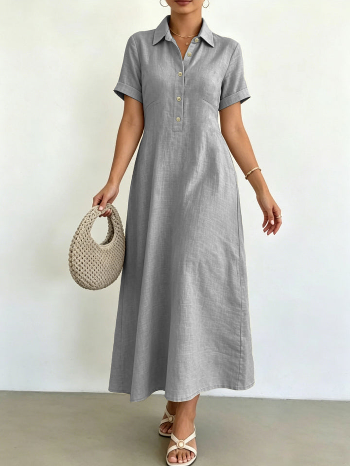 Elena | Collared A-Line Dress