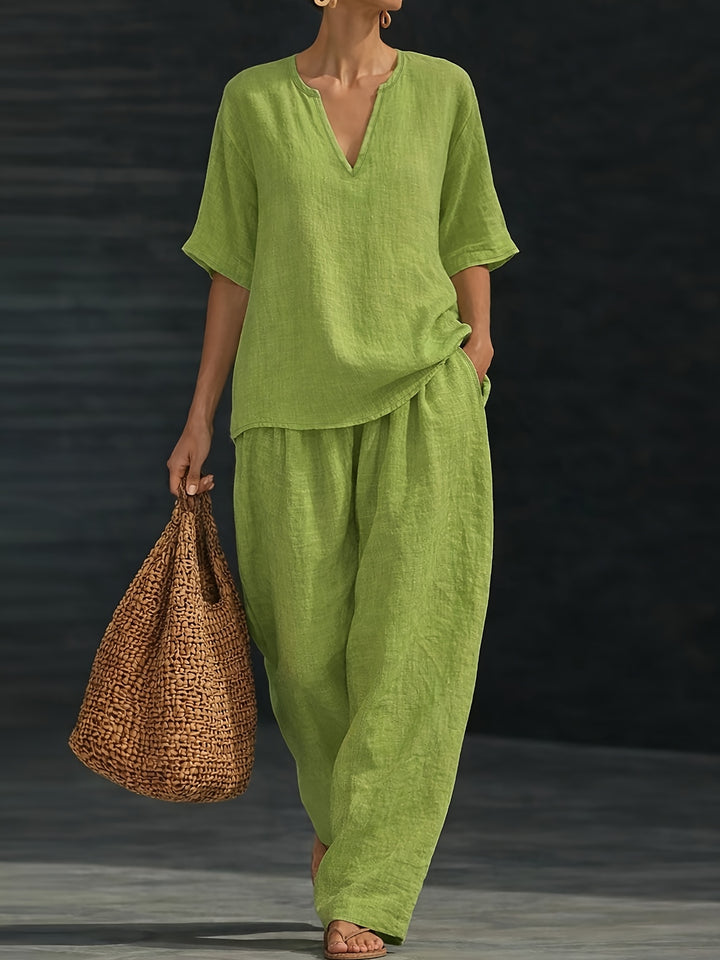 Meadow | Relaxed V-Neck Set