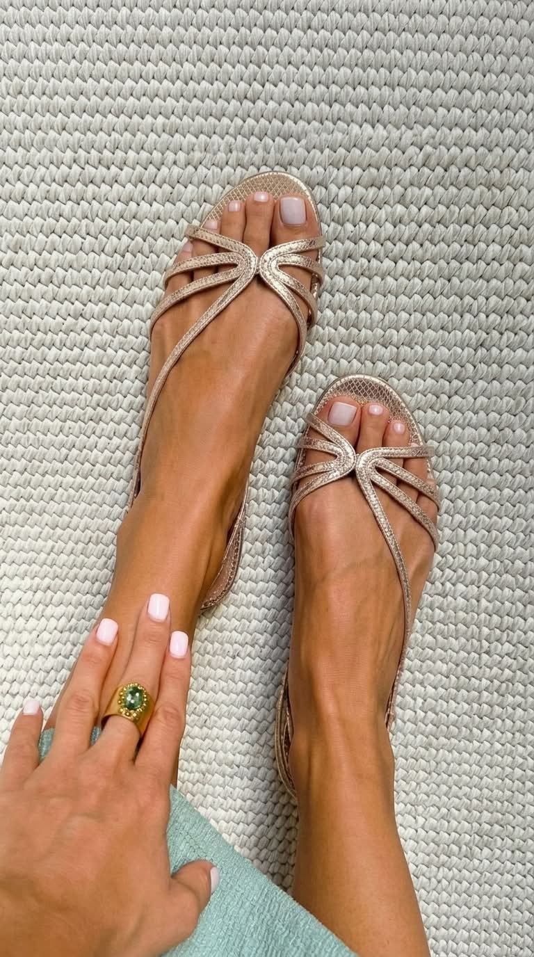 Emilia | Golden Summer Elegance Sandals