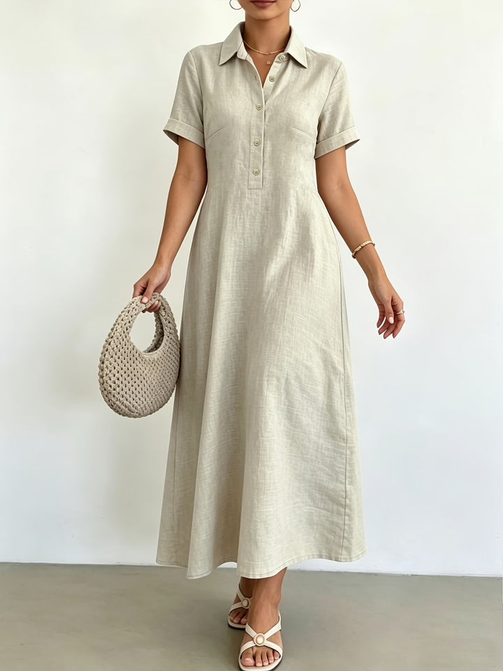 Elena | Collared A-Line Dress