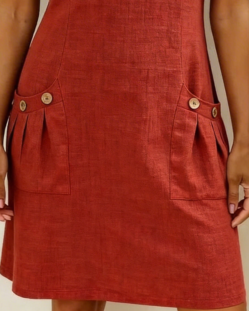 Lina Dress — Natural Elegance for Everyday Wear