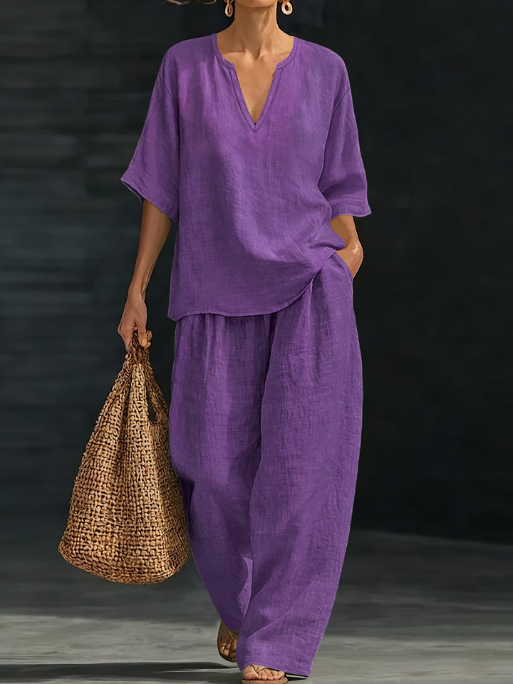 Meadow | Relaxed V-Neck Set