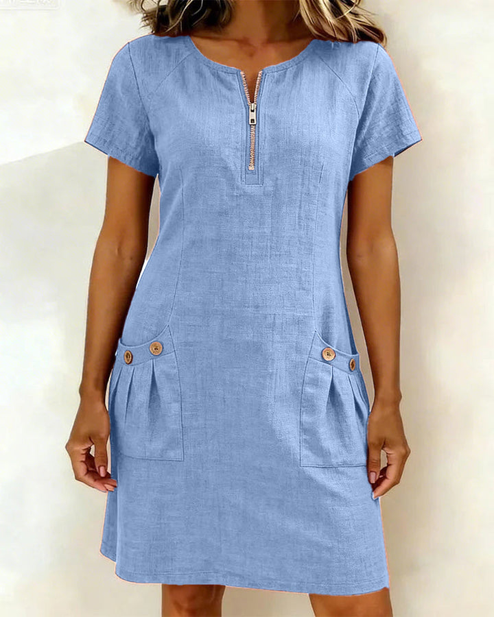 Lina Dress — Natural Elegance for Everyday Wear