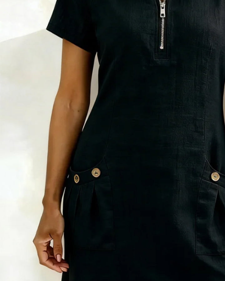 Lina Dress — Natural Elegance for Everyday Wear