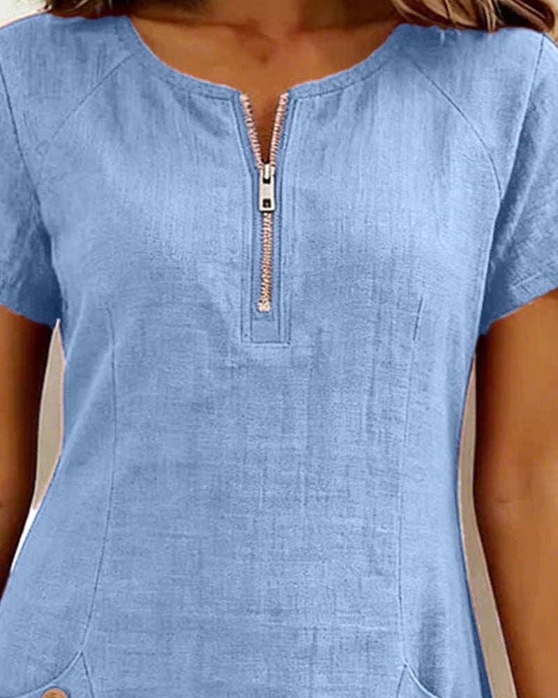 Lina Dress — Natural Elegance for Everyday Wear