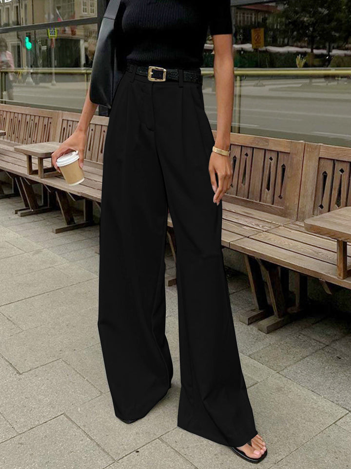 Tailored White Palazzo Pants