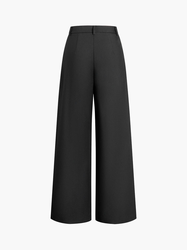Tailored White Palazzo Pants