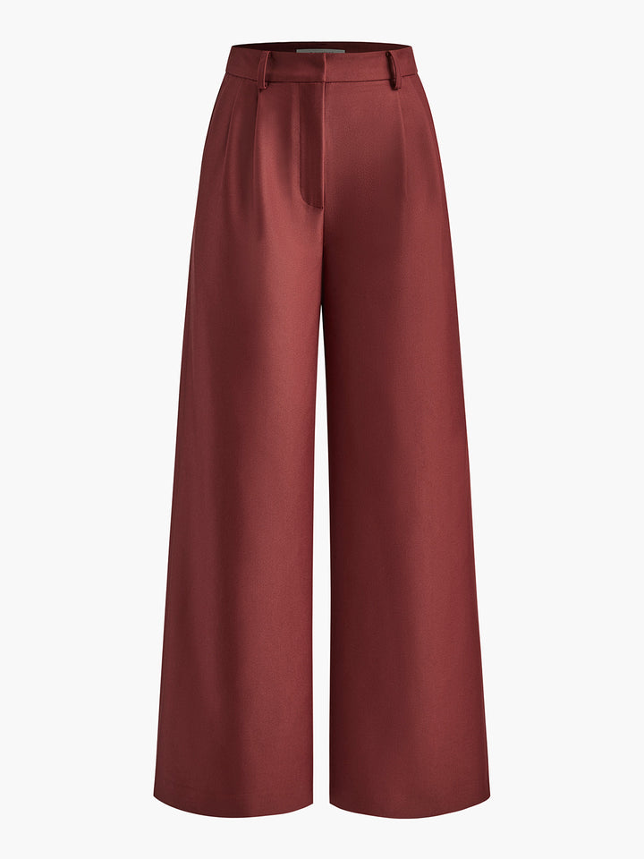Tailored White Palazzo Pants