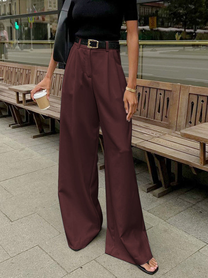 Tailored White Palazzo Pants