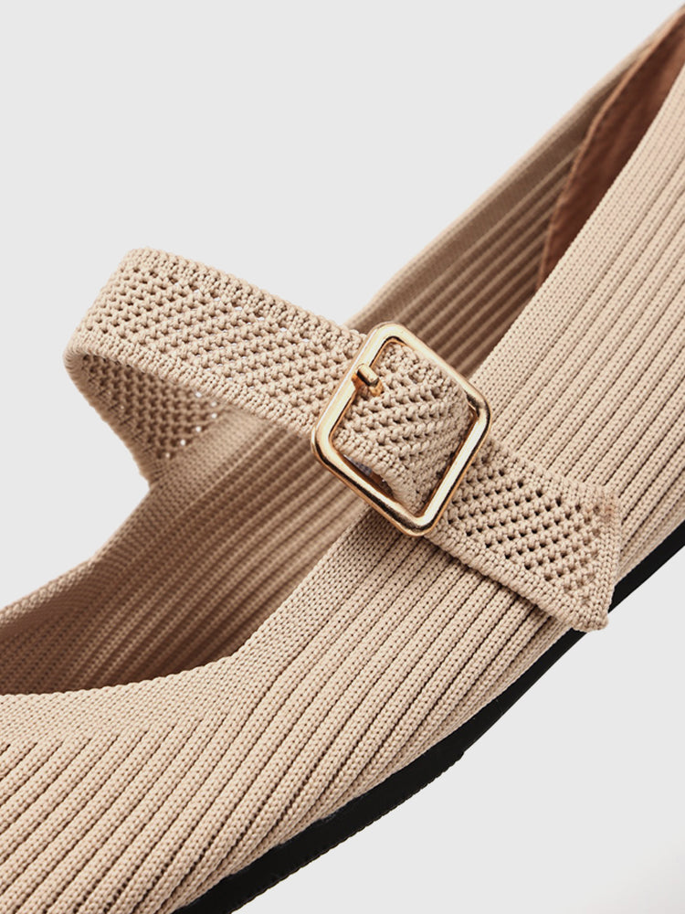 Mary-Jane Flats Toe