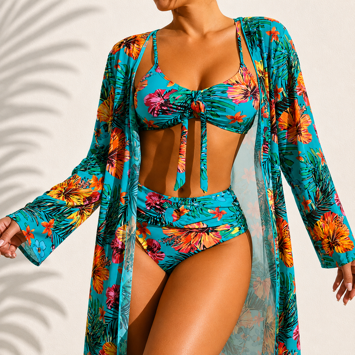 Mary | 3-Piece Tropical Bikini Set