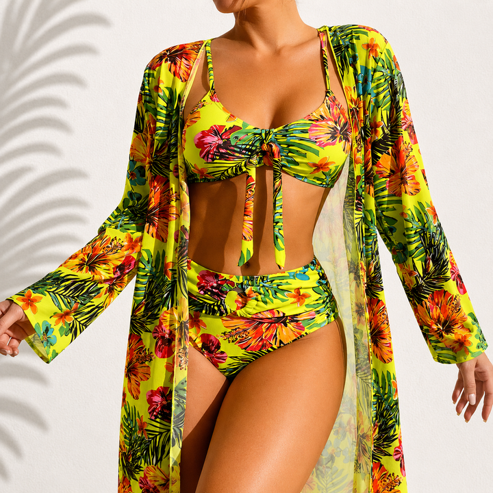 Mary | 3-Piece Tropical Bikini Set