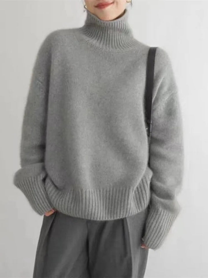 Isabella High Collar Wool Sweater