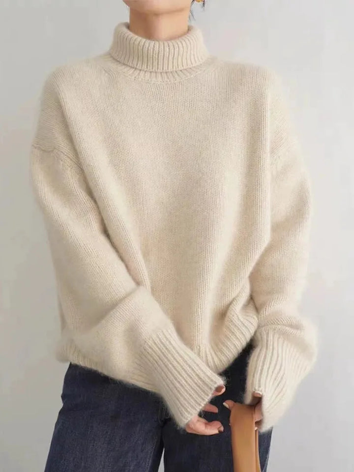 Isabella High Collar Wool Sweater