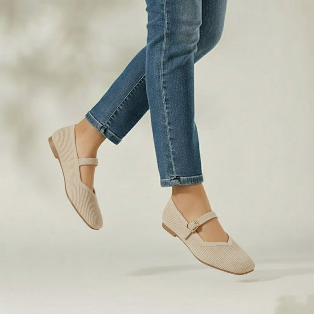 Mary-Jane Flats Toe