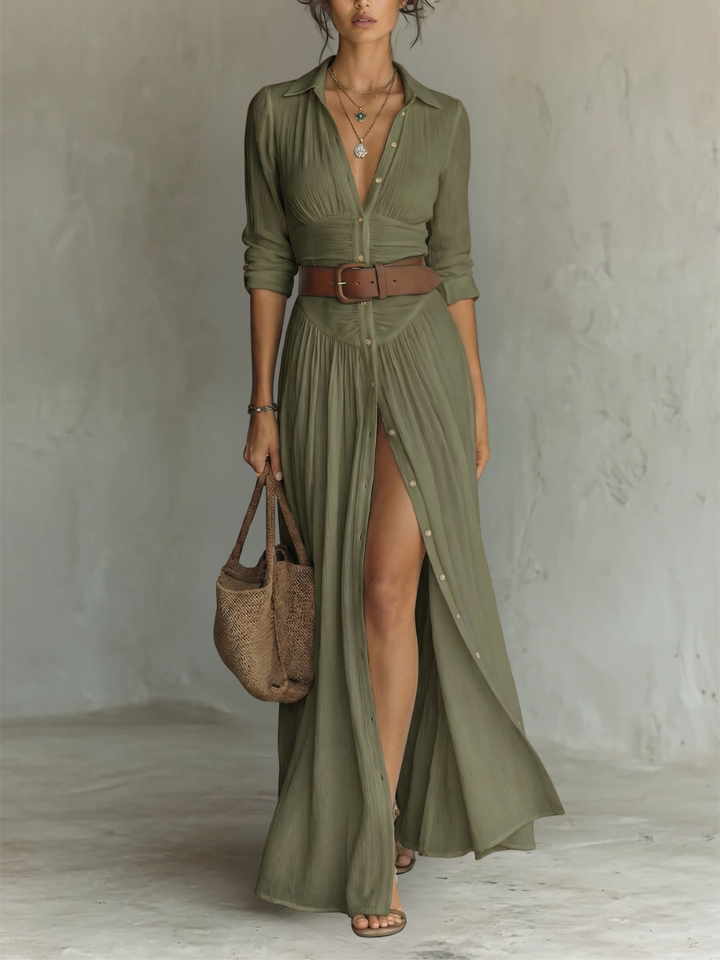 Olivia™ | Maxi Linen Dress