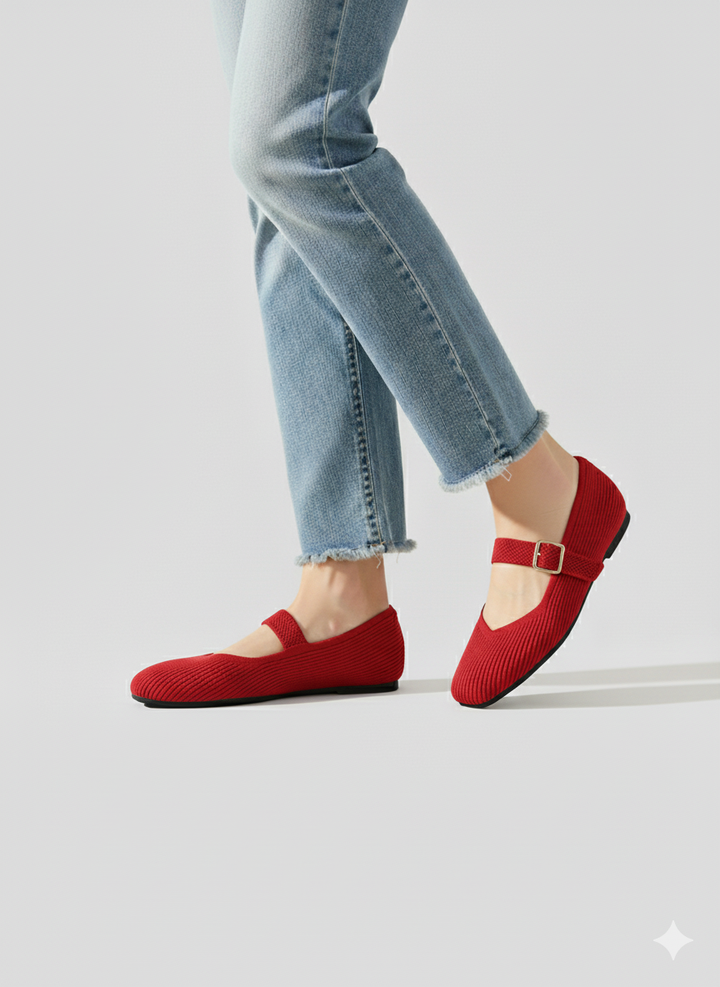 Mary-Jane Flats Toe