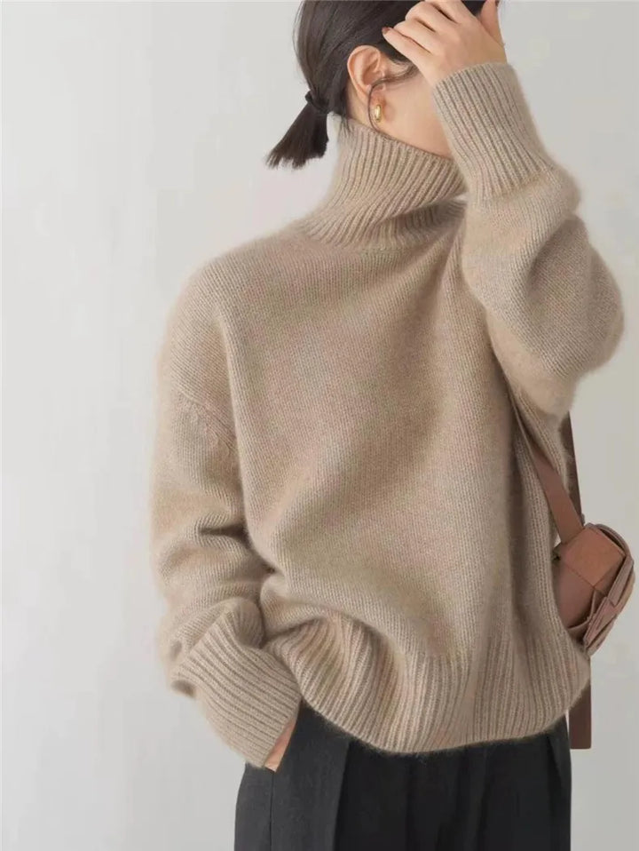 Isabella High Collar Wool Sweater