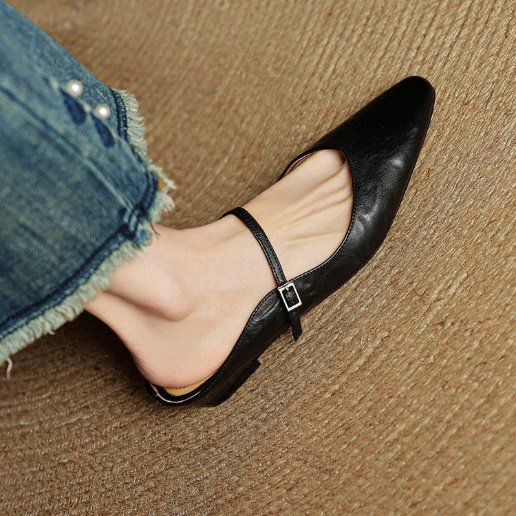 Fiorella Leather Mules