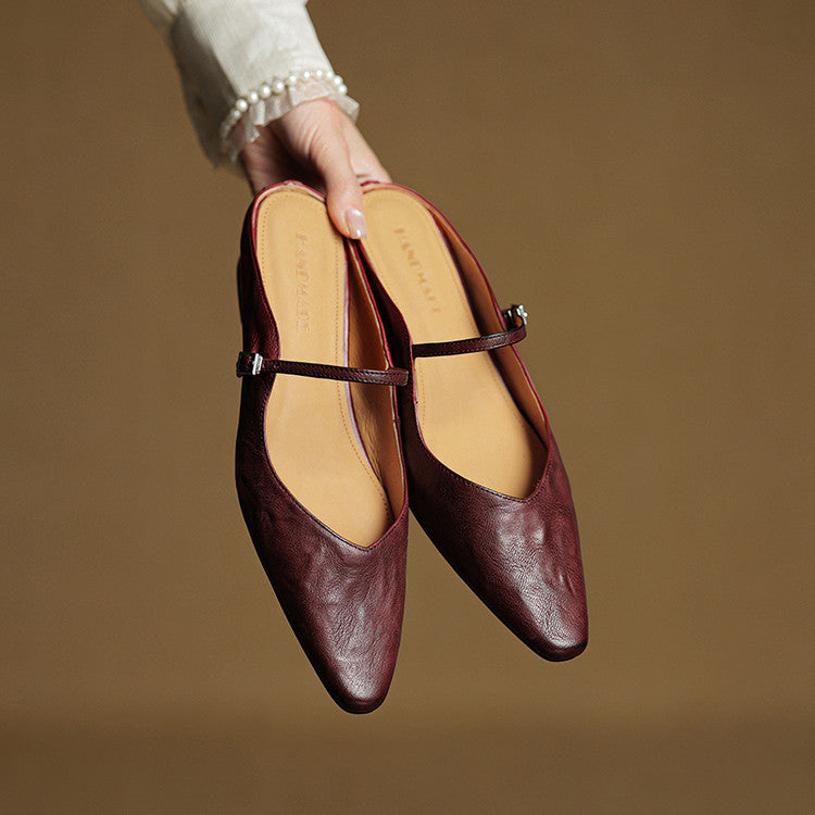 Fiorella Leather Mules