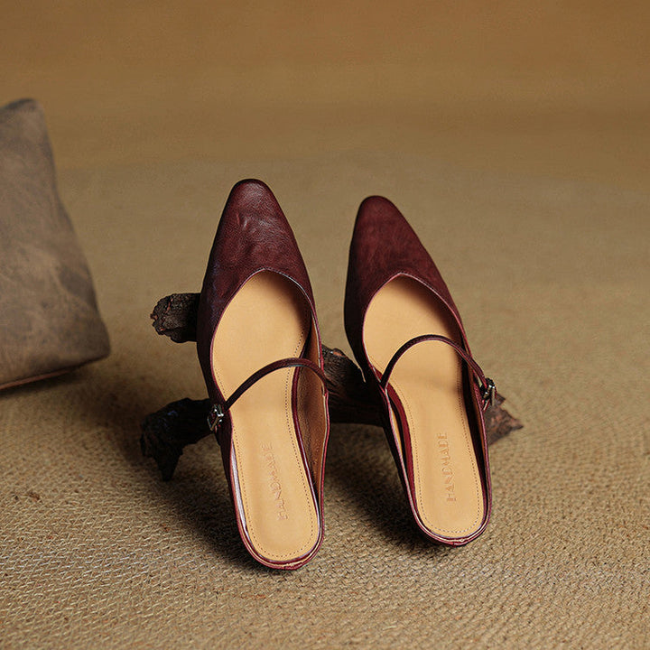 Fiorella Leather Mules
