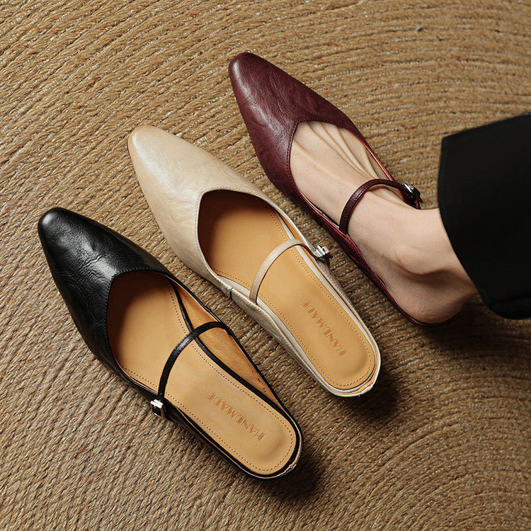 Fiorella Leather Mules