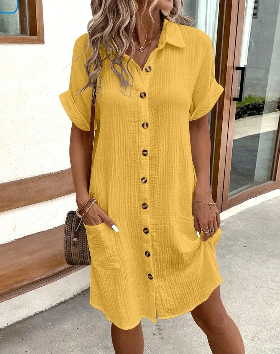 Harper | Vintage V-Neck Dress