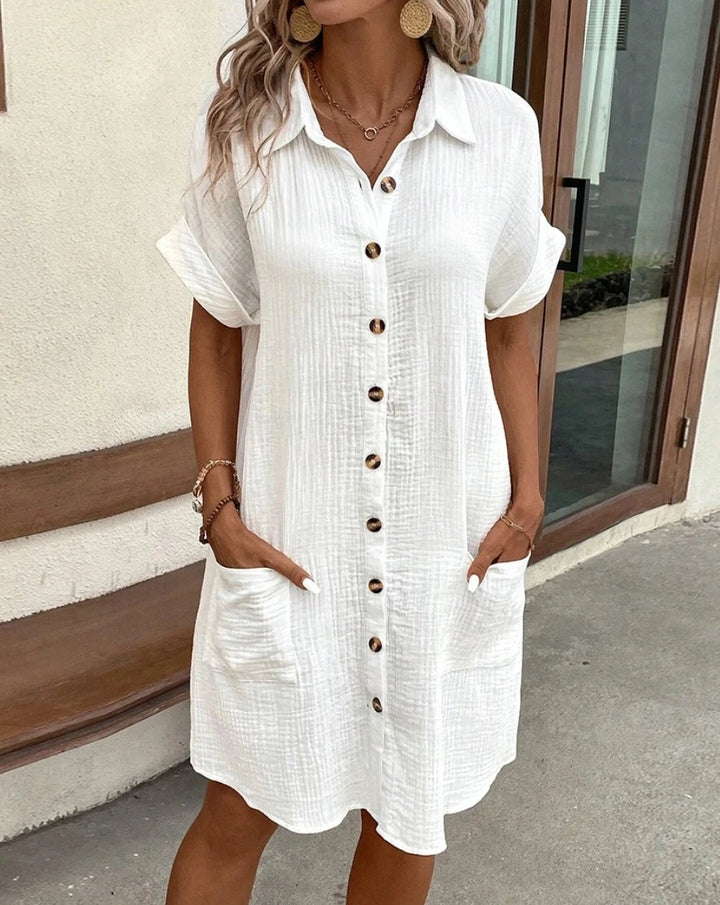 Harper | Vintage V-Neck Dress