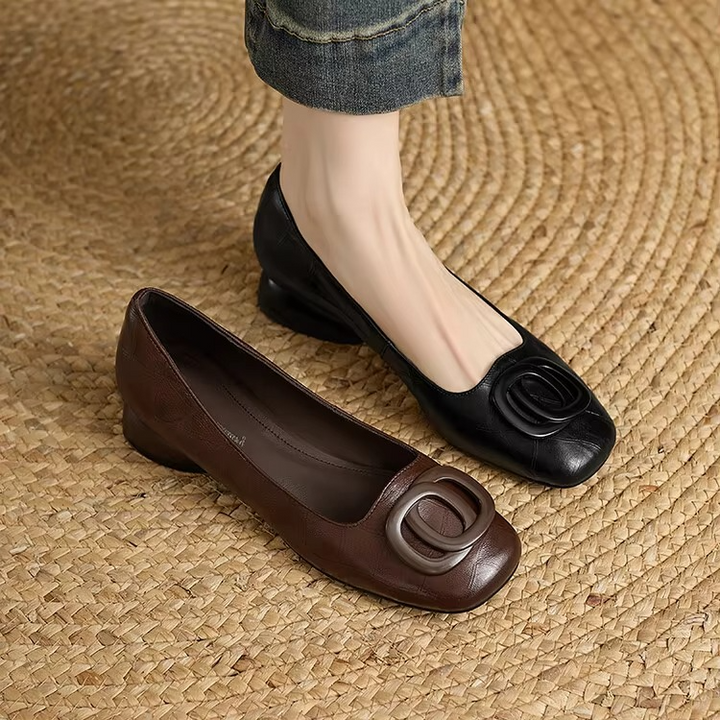 Opium Leather Ballerinas