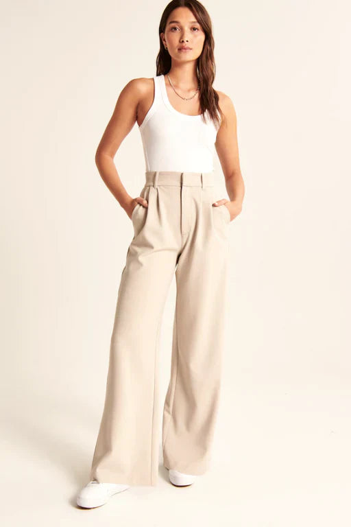 Lucia Straight-Leg Tailored Pants