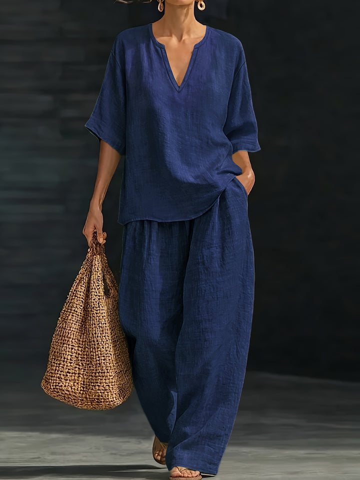 Meadow | Relaxed V-Neck Set