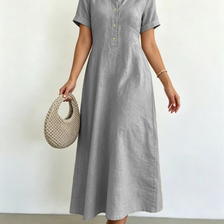 Elena | Collared A-Line Dress